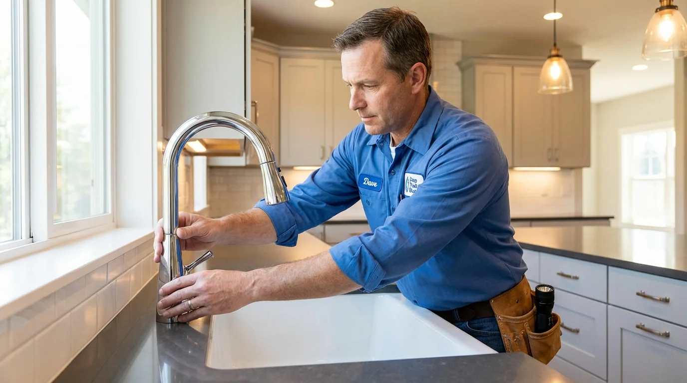 Kitchen faucet installation by Johns Plumbing LLC in Sylacauga