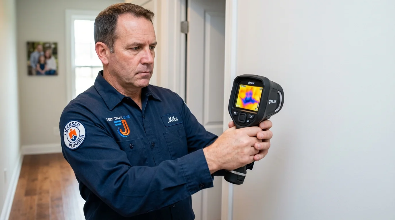 Thermal imaging leak detection by Johns Plumbing LLC in Sylacauga